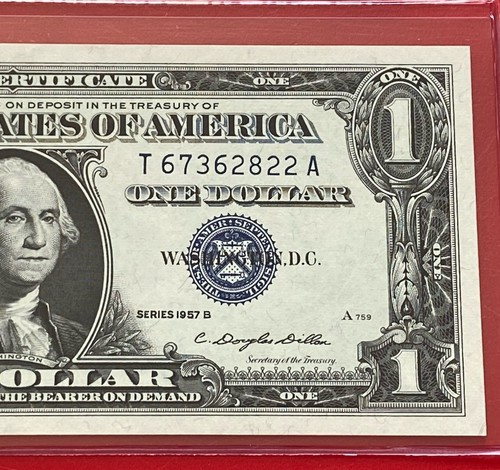 1957b dollar silver - 1957b, $1