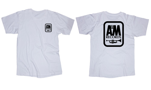 Records logo white - &,